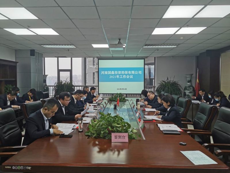 河南國鑫投資擔(dān)保有限公司 組織召開2021年度工作會議