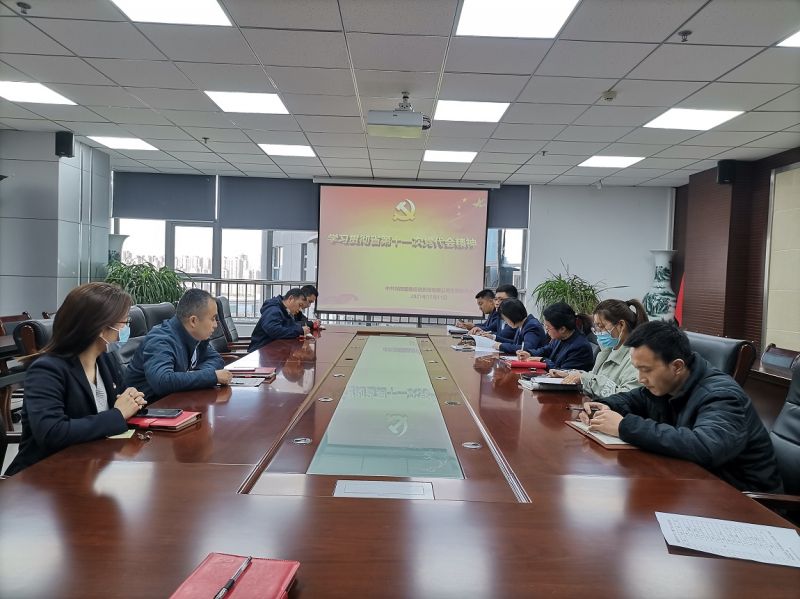 國鑫擔(dān)保黨支部傳達(dá)學(xué)習(xí)省第十一次黨代會(huì)精神